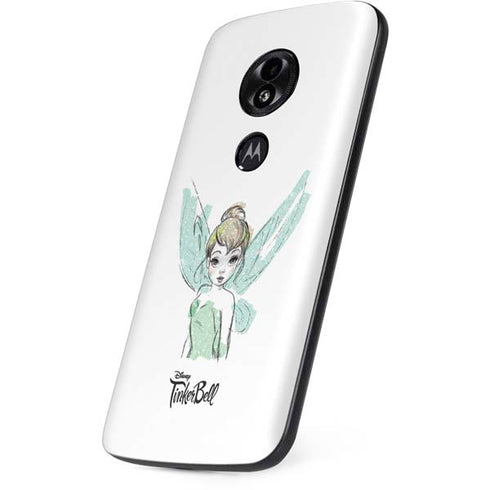 Disney Tinker Bell Watercolor Fairy Art Moto E5 Play Skin